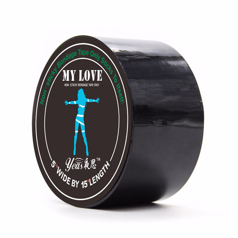 Black static cling tape