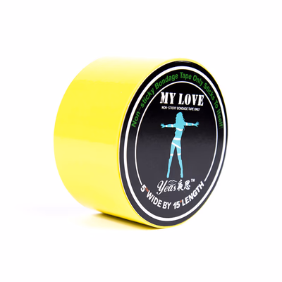 Yellow static cling tape