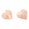 Heart-shaped flesh-colored metallic nipple covers
