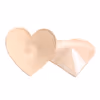 Heart-shaped flesh-colored metallic nipple covers