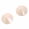 Round - flesh-colored metallic nipple covers