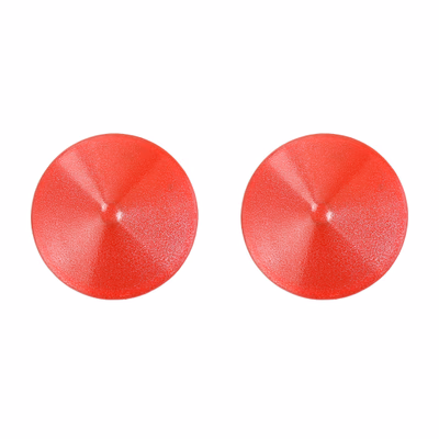 Round - Red Metallic Nipple Covers