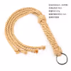 Yellow rope braided handle whip