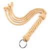 Yellow rope braided handle whip
