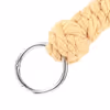 Yellow rope braided handle whip