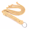Yellow rope braided handle whip