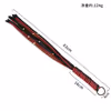 Red and black double-layered woven whip