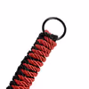 Red and black double-layered woven whip