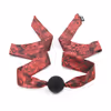 Rose red Chinese style strap silicone mouth plug