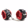 Red and black handcuffs