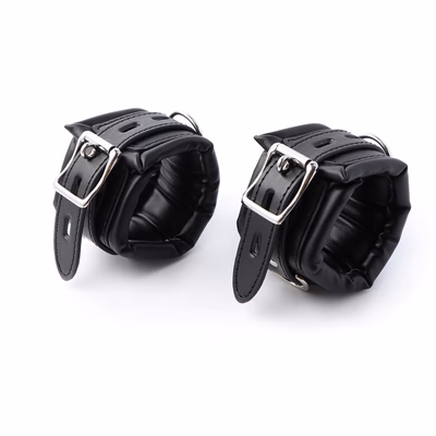 All black leg irons - without chains