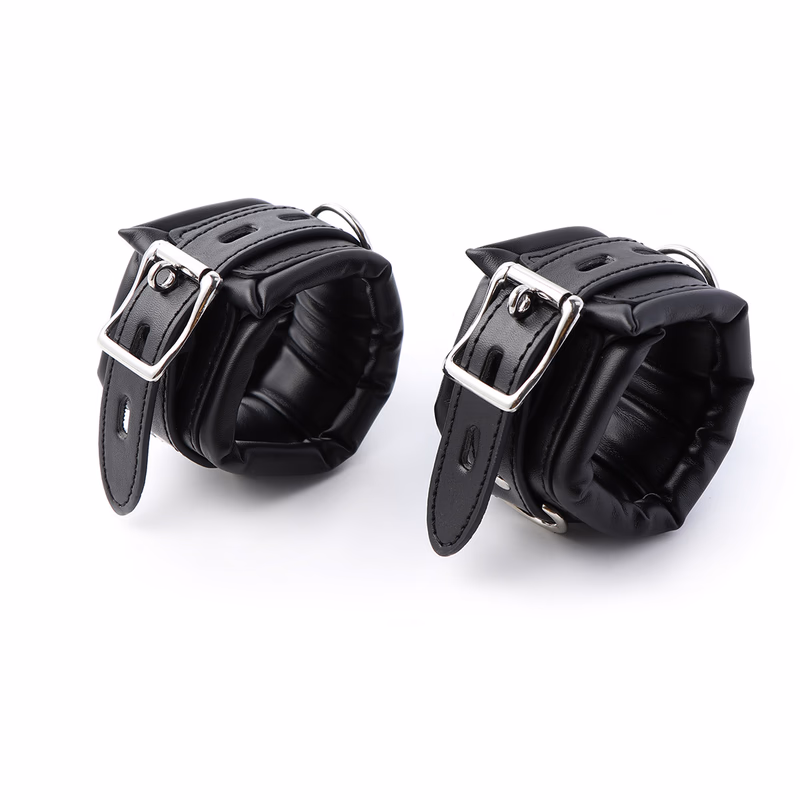 All black leg irons - without chains