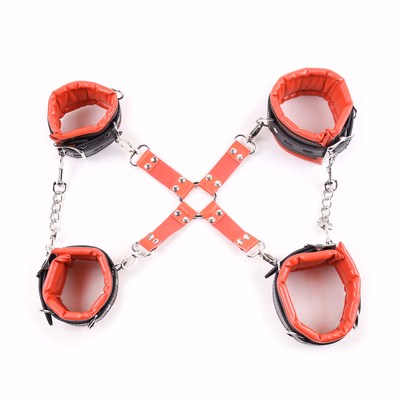 Sponge Hands and Feet with Chains - Red Simple Cross