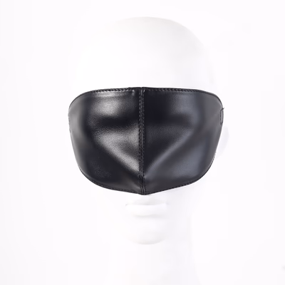 Leather nose and eye mask
