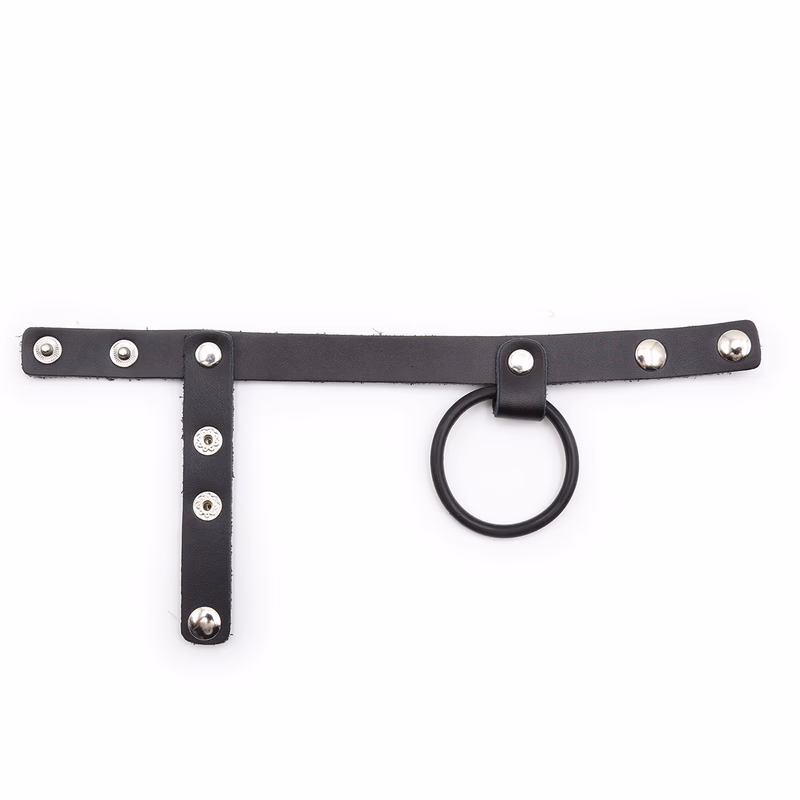 Silicone ring + leather buckle lock ring