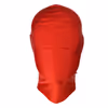 Full-coverage red elastic fabric headgear