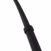 One-piece all-silicone whip, black
