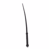 One-piece all-silicone whip, black