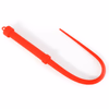 One-piece all-silicone whip, red