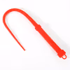 One-piece all-silicone whip, red