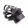 Leather restraint hood with lock