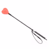 Red double-layered heart-shaped leather whip