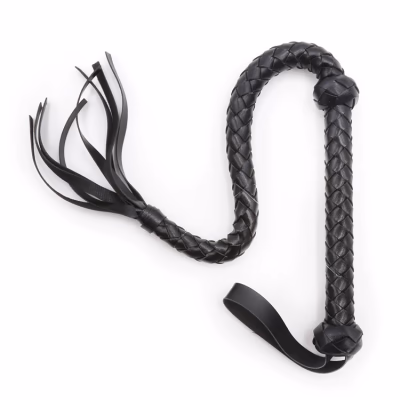 Miniature snake whip made of leather