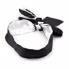 Black and white cloth eye mask