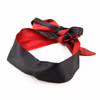 Black and red cloth bag eye mask