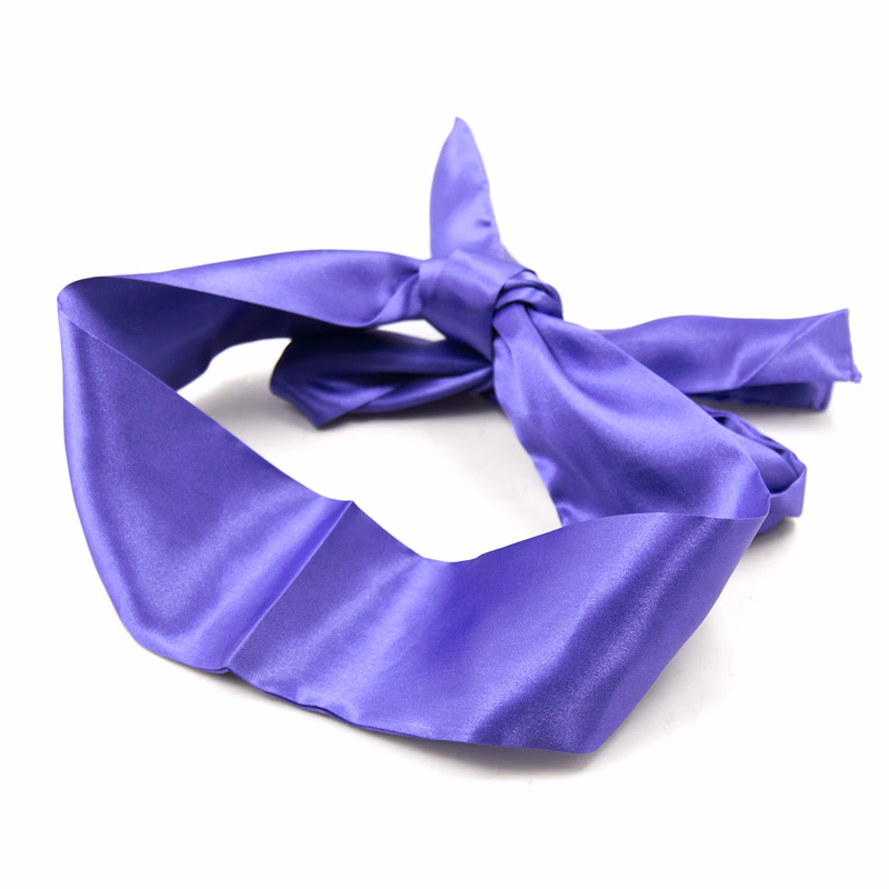 Purple cloth eye mask