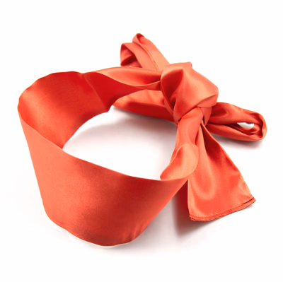 Red cloth bag eye mask