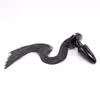 Silicone wire tail - Black silicone anal plug