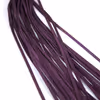 Purple genuine leather glass handle whip