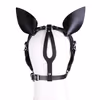 New Pointed-Ear Dog Bone Mouth Patch and Leather Eye Mask
