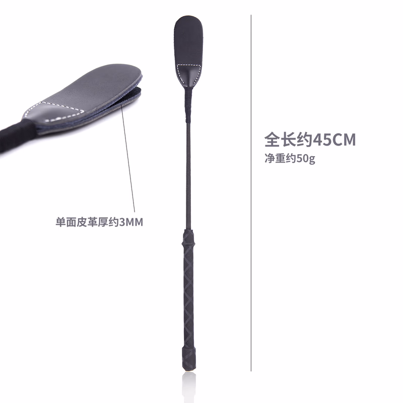 Black double-layer genuine leather