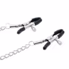 Chain nipple clamps with the letter SLAVE