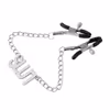 SLUT letter chain nipple clamp