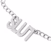 SLUT letter chain nipple clamp