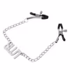SLUT letter chain nipple clamp