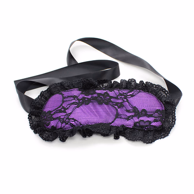 Purple Lace Eye Mask