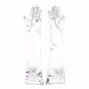 White 5-finger gloves