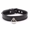 Black leather choker
