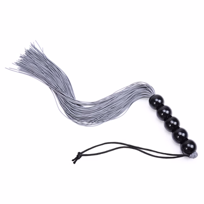 Gray five-beaded whip