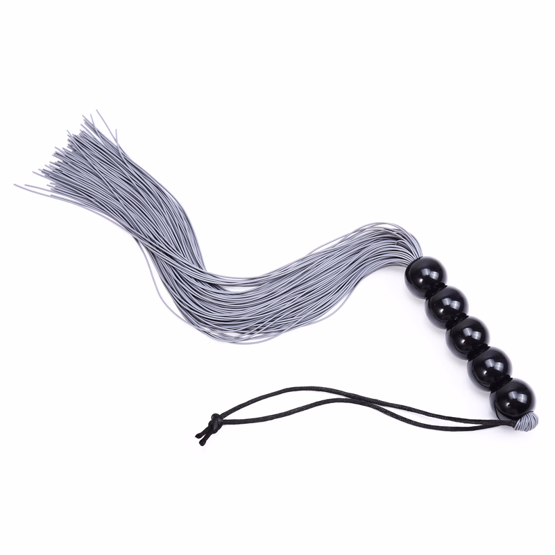Gray five-beaded whip