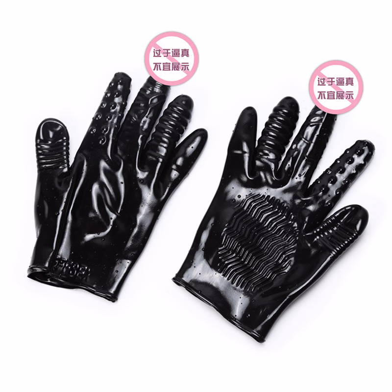 Five-finger vibrating gloves