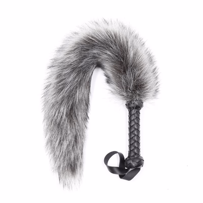 Plush tail, whip, gray