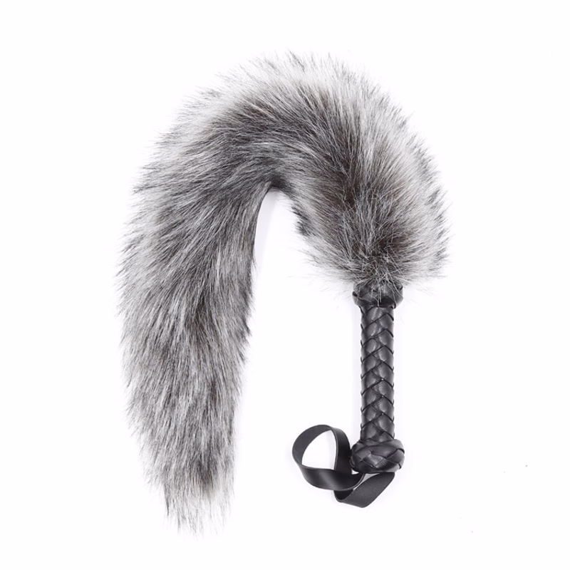 Plush tail, whip, gray