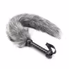 Plush tail, whip, gray