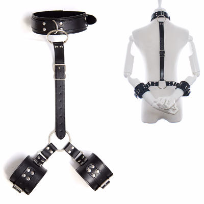 PU leather hand and neck brace