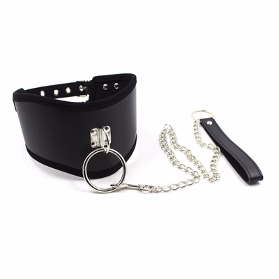Black double-pin buckle traction chain